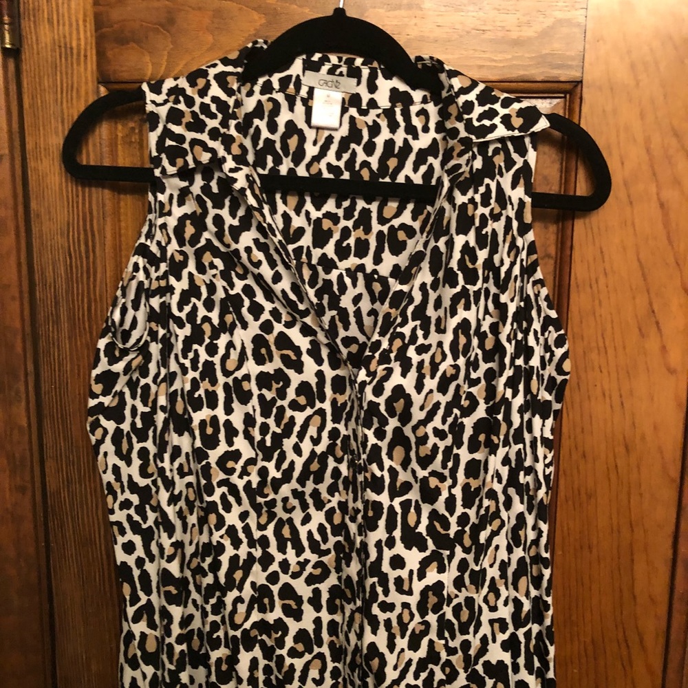 Cache Leopard Blouse